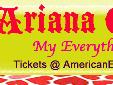 ARIANA GRANDE - "MY EVERYTHING" 2015 CONCERT TOUR
Ariana Grande Tickets, Fan Packages & VIP Seating
From the role of Cat Valentine on the Nickelodeon television series Victorious in 2009 to a major recording artist this very talented young lady is sitting