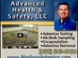 Asbestos Removal Madison WI
Advanced Health and Safety, LLC has been providing asbestos solutions in Madison, WI since 2000. We are a locally owned and operated, certified asbestos company. We employ certified asbestos supervisors and workers for all or