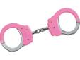 ASP Steel Chain Handcuffs Pink. ASP Tactical Handcuffs provide a major advance in both the design and construction of wrist restraints. Frame geometry is the result of extensive computer modeling and simulation analysis. Strength potential has been