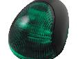 2-Mile Vertical Mount, Green Sidelight - 12V - Black Plastic HousingPart #: 3830G7Features:Clean, contoured shape blends in well making the light less noticeable, providing an integrated look with the boatBlack Plastic HousingNautical Mile USCG output for