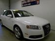 Napoli Nissan
For the best deal on this vehicle,
call Marci Lynn in the Internet Dept on 203-551-9622
Click Here to View All Photos (20)
2008 Audi A4 Quattro 2.0T Pre-Owned
Price: Call for Price
Interior Color: Beige
VIN: WAUDF78E38A097464
Exterior Color: