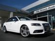 Elk Grove Audi
Elk Grove Audi
Asking Price: Call for Price
Special Certified Preowned Audi APR Financing up to 72 Months!
Contact Josh & Mike at 877-362-6129 for more information!
Click on any image to get more details
2012 Audi S4 ( Click here to inquire