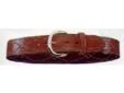 This belt has smooth, full grain saddle leather on one side, brushed suede on the other. It is easily reversible, it has a plain finish with fancy stitching, and a solid brass buckle.
Manufacturer: Bianchi
Model: 371
Condition: New
Price: $59.6300