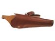 Leather Bandoleer Holster - Complete with Adjustable Harness and Belt tie down - Vegetable Tanned - Chestnut Tan Color - Durable Nylon Stitching - Made of Top Grain Leather - Made in the USA - Right Hand Fits: Smith&Wesson Model 500 Revolver with 8 3/8"