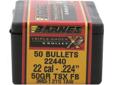 "Barnes Bullets 223 Cal .224"""" 50gr TSX FB /50 22440"
Manufacturer: Barnes Bullets
Model: 22440
Condition: New
Availability: In Stock
Source: http://www.fedtacticaldirect.com/product.asp?itemid=29540