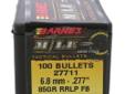 Barnes Tactical Bullets- Caliber: 6.8mm (.277")- Grain: 85- Bullet: RRLP Flat Base- Per 100
Manufacturer: Barnes Bullets
Model: 27711
Condition: New
Price: $25.51
Availability: In Stock
Source: