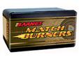 Barnes Match Burner Bullets 284 Caliber, 7mm (284 Diameter) 171 Grain Boat Tail Box of 100Barnes Match Burner is a line of affordable, extremely accurate match bullets. Providing competitive shooters with pin-point precision, the all-new Match Burners