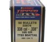 Barnes Tipped Triple-Shock Bullets- Caliber: 338 (.338")- Grain: 185- Bullet: TTSX Boat Tail - Per 50
Manufacturer: Barnes Bullets
Model: 33874
Condition: New
Price: $34.44
Availability: In Stock
Source: