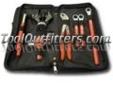 "
E-Z Red BMK1914 EZRBMK1914 Battery Service Kit
Features and Benefits
Great battery service kit for tow trucks, car lots and field repair
Top of the line quality on all the tools all packaged in a useful zippered pouch
Set contains three wrench sizes