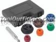 "
OTC 4408 OTC4408 Bearing Race and Seal Driver Kit
Features and Benefits:
Light, durable composite construction for long life
Provides a convenient way to smoothly and quickly position a bearing in the inner hole of an axle
Includes a handle grip and six