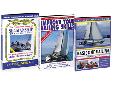 Learn To Sail DVD Kit SSKITDVD Includes: Basics of Sailing, Improve Your Sailing Skills & Cruising Under Sail Teaches: Rigging & parts of the boat Hoisting sails, gibing & coming about Wrangling the spinnaker Navigation, sailing & seamanship skills