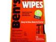 "
Adventure Medical 0006-7085 Bens 30% Wipes (1- 12 Piece Box)
Ben'sÂ® 30 Travel Size Wipes, 12 Pack
Ben'sÂ® 30 Tick & Insect Repellent offers protection from ticks and insects that may carry West Nile Virus (WNV), Lyme disease, Malaria, Eastern Equine