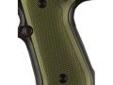 "
Hogue 92171 Beretta 92 Grips Checkered Aluminum Matte Green Anodized
Hogue Extreme Series Aluminum grips are precision machined from solid billet stock Aerospace grade 6061 T6 aluminum. Carefully engineered and sized for ultimate fit, form and function,
