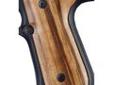 "
Hogue 92210 Beretta 92 Grips Goncalo Alves
Hogue Fancy Hardwood grips are some of the finest grips available. They are precision inletted on modern computerized machinery, then hand finished on actual factory frames to assure proper fit. Grips are