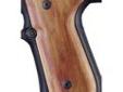 "
Hogue 92710 Beretta 92 Grips Tulipwood
Hogue Fancy Hardwood grips are some of the finest grips available. They are precision inletted on modern computerized machinery, then hand finished on actual factory frames to assure proper fit. Grips are
