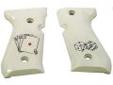 "
Hogue 92021 Beretta 92 Polymer Grip Panels Scrimshaw Ivory, Aces
Hogue Polymer Grip Panels
- Scrimshaw Ivory, Aces
- Fits: Beretta 92S, Beretta-S, 92SB, 96, M-9"Price: $49.32
Source: