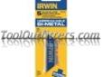 Irwin Industrial 2084100 IRW2084100 Bi-Metal Blue Bladeâ¢Utility Blades (5 Pack)
Features and Benefits:
Features patented Bi-Metal technology that sets new standards of performance
Unbreakable (under normal working conditions) - spring steel body delivers