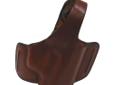 This compact holster features an open muzzle design, and widely spaced belt slots to hold the gun close to the body and high on the hip for excellent concealability. Features:- Dual belt slots for superior stability- Ultra high ride for comfort and