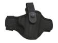 The feather-light AccuMold Belt Slide holster snugs up to your body, close and comfortable. Bianchi's custom molded construction keeps the holster open, allowing for easier draw and reholstering than conventional nylon holsters. Firm action snaps on the