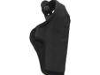 This holster features a durable, heavy-duty construction in a lightweight configuration. The Cruiser incorporates a low-profile design with a high ride belt position. This combination ensures maximum comfort for officers who spend a lot of time riding in