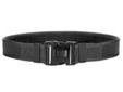Tough nylon web construction Tri-release shatter-resistant, polymer buckle features for added security 2" width NOTE: Belts are 2" oversized to accommodate garrison belts. Specify exact waist size when ordering. BlackLarge fits 40" - 46"Specs: Size: L