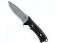 "
Gerber Blades 22-01588 Big Rock Fixed Blade Fixed Blade, Serrated Edge, Box
Although the Big Rock is an outstanding hunting knife, Bill Harsey designed this fixed blade to be an excellent all-purpose camping knife as well. The full tang drop point blade