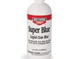 A double-strength bluing solution designed for bluing highly polished steel parts and hardened steels containing nickel and chrome alloys (except stainless). Super Blue? Extra Strength Gun Blue is the blackest blue. Use caution to confine the solution to