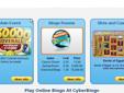 350% Signup Bonus at CyberBingo.com. US Bingo Players Welcome, and we pay! https://secure.cyberbingo.com/