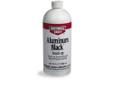 The room temperature chemical used by gunsmiths and industry to blacken aluminum parts. Restores scratched and marred areas quickly. Fast-acting liquid is easy to apply with no dimensional change. Color will vary from deep gray to black depending on
