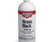 Fast-acting liquid used by gunsmiths and industry to blacken or antique brass, copper and bronze parts. Easy to apply with no dimensional change. Often used to mark cartridge cases to identify loads. Excellent for blackening name plates, plaques,