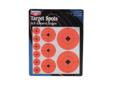 Self-Adhesive Target Spots Assortment includes three sizes: 60-1", 30-2" and 20-3"- targets spots. Designed for avid shooters who need more than one size, this value pack assortment contains the three most popular sizes for a full range of shooting