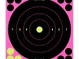 Birchwood Casey Shoot-N-C Target 8" Bullseye - 6-PackDescription:These high visibility, self-adhesive targets enable you to see bullet holes instantly--without the aid of spotting scopes or binoculars. When hit, the black coating flakes off, leaving a