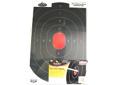 This popular indoor practice silhouette target matches B24 specs. A great target for all types of pistol action shooting. The visible splatter of white upon bullet impact makes these targets a great training tool for military and law enforcement