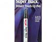 The super black touch-up pen is an easy and effective way to touch-up nicks, scratches and worn areas of black anodized aluminum or black painted surfaces. The pen contains a fast drying, lead-free paint with superior adhesion and durability that helps