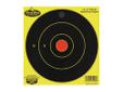 Birchwood Casey Dirty Bird 6" Bullseye 16-Pack. The name comes from the splatter of yellow reaction that appears upon bullet impact, which allows you to immediately spot each shot. These targets are a great value and simple to use both indoors and