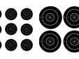 The name comes from the splatter of white that appears upon bullet impact, which allows you to immediately spot each shot. These targets are a great value and simple to use both indoors and outdoors. The black and white contrast of these splattering
