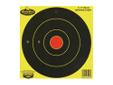 Birchwood Casey Dirty Bird Target 8" Bullseye 8-Pack. The name comes from the splatter of white that appears upon bullet impact, which allows you to immediately spot each shot. These targets are a great value and simple to use both indoors and outdoors.