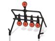 Extremely convenient, you'll experience hours of shooting fun with your .22 rimfire or airgun, without having to walk down range or pull chords to reset. Simply hit all four hanging targets and then shoot at the resetting target and all four targets drop