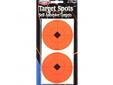 Birchwood Casey Self Sticking Target Spots 3" 40-Spots . Target Spots create instant bulls-eyes for all types of target practice! The high-contrast, fluorescent red color lets you see a sharper sight picture and bullet holes more clearly for better scores