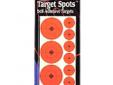 Birchwood Casey Self Sticking Target Spots 60 - 2", 120-1". Target Spots create instant bullÃ¢â¬â¢s-eyes for all types of target practice! The high-contrast, fluorescent red color lets you see a sharper sight picture and bullet holes more clearly for better