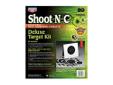 Birchwood Casey Shoot-N-C Deluxe Target Variety Kit 40-Targets. This field kit includes everything you need for a day of fun and challenging target practice, including: one self-standing, reusable, heavy-duty corrugated target stand and 40 self-adhesive