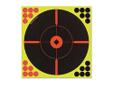Birchwood Casey Shoot-N-C Target 12" Round Cross Bullseye 5-Pack. The Shoot-N-C self adhesive targets allow you to quickly identify your shot placement and make necessary adjustments. Targets explode in a bright, fluorescent ring of color with each bullet