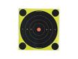 Birchwood Casey Shoot-N-C Target 6" Round Bullseye 12-Pack. The Shoot-N-C self adhesive targets allow you to quickly identify your shot placement and make necessary adjustments. Targets explode in a bright, fluorescent ring of color with each bullet