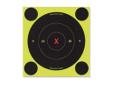 Birchwood Casey Shoot-N-C Target 6" Round X-Bullseye 60-Pack. The Shoot-N-C self adhesive targets allow you to quickly identify your shot placement and make necessary adjustments. Targets explode in a bright, fluorescent ring of color with each bullet