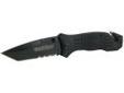 "
Schrade SWFR2S BkCtd Bld Rubber Ctd AlHdl
Smith & Wesson SWFR2S Extreme Ops Knife with Coated Tanto Blade and Rubber Coated Handle, Black
This is a handy tool for a first responder. It includes a glass breaker and seat belt cutter.
The 1/2 and 1/2 blade