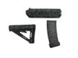 Black Dawn Zombie Mid Length Furniture Kit with Magazine, Magpul MOE and PMAG, GreenKit Includes:- Zombie Magpul MOE grip- Zombie Magpul MOE commercial collapsible buttstock- Zombie Magpul MOE mid length handguards- Zombie Magpul PMAG30 30 round .223