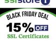 On Black Friday https://www.thesslstore.com/ offers a limited time discount code for SSL certificates from major Certificate Authorities like GeoTrust, Thawte, Symantec, and RapidSSL.
Save 15% on EV SSL, Wildcard SSL & on SAN Certificate at TheSSLStore
