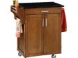 Black Homestyles Cottage Kitchen Cart Holiday Deals !
Black Homestyles Cottage Kitchen Cart
Â Holiday Deals !
Product Details :
Add counter and storage space to your kitchen with this kitchen cart. The cart features a granite top with a drawer, a shelf, a