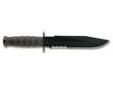 "
Ka-Bar 2-1271-0 Black KaBar Fighter Straight Edge
The Black Fighter is a fixed blade knife that is suitable for military, large game hunting, and utility purposes.
Constructed with oval shaped Kraton G handles powdered metal butt caps and guards and