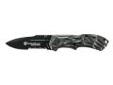 "
Schrade SWBLOP3SMS Black Ops Knife 3 Small Magic Assist Open, Liner Lock
Schrade Smith & Wesson Black Ops 3 Small M.A.G.I.C. Assist Liner Lock Side Safety Aluminum Handle with Lanyard Hole and Pocket Clip
Specifications:
- Overall Length: 5.8""
- Handle
